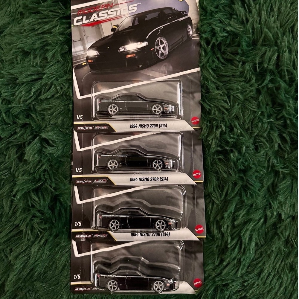4 Hotwheels Premium Modern Classics 1994 Nismo 270R (S14)